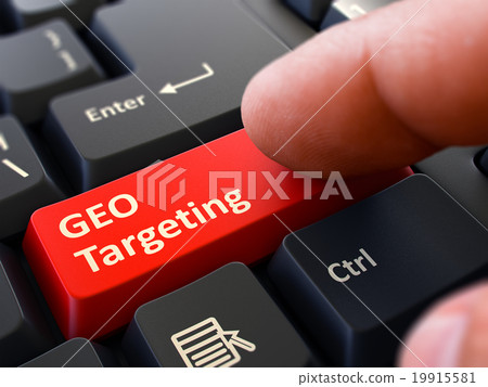 GEO Targeting - Concept on Red Keyboard Button. 19915581