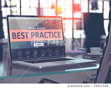 Best Practice Concept on Laptop Screen. Best Practice Concept on Laptop Screen. 19915588