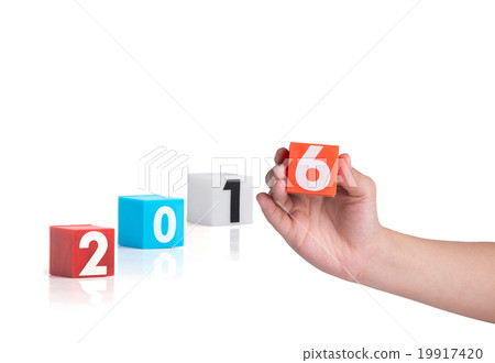 hand holding colorful plastic of year numbers hand holding colorful plastic of year numbers 19917420