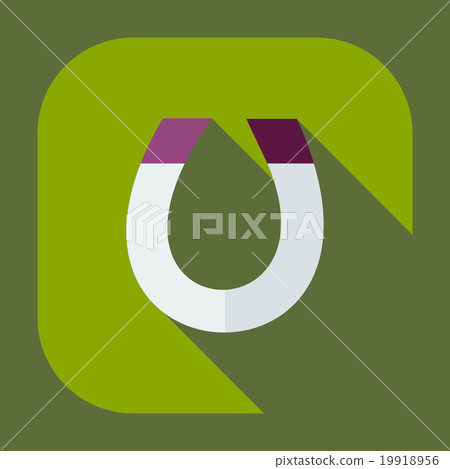 Flat modern design with shadow icons magnet Flat modern design with shadow icons magnet 19918956