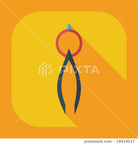 Flat modern design with shadow icons pliers Flat modern design with shadow icons pliers 19919037