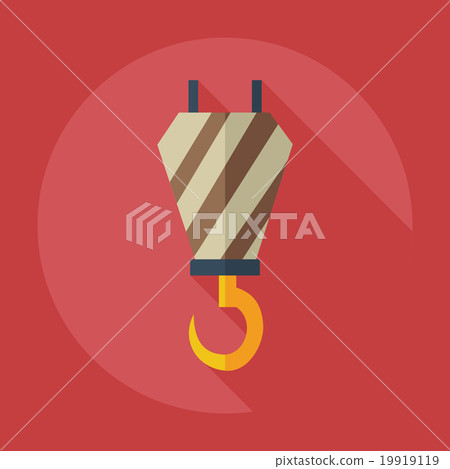 Flat modern design with shadow icons crane Flat modern design with shadow icons crane 19919119