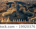 Aerial view of Vatican City and Rome, Italy 19920376