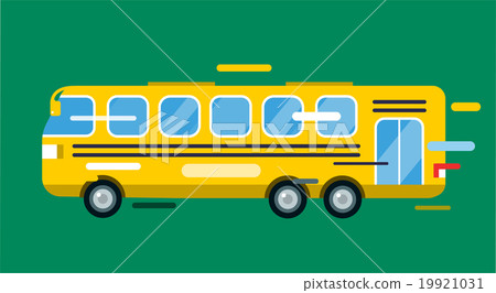 City bus cartoon style icon silhouette City bus cartoon style icon silhouette 19921031