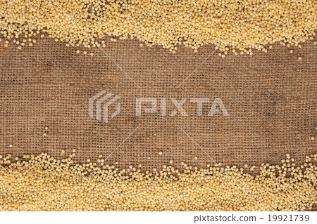 millet lying on burlap millet lying on burlap 19921739