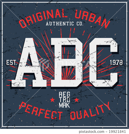 ABC vintage poster - Stock Illustration [19921841] - PIXTA