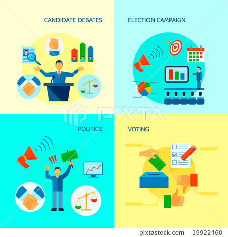 Flat Politics Concept - Stock Illustration [19922460] - PIXTA