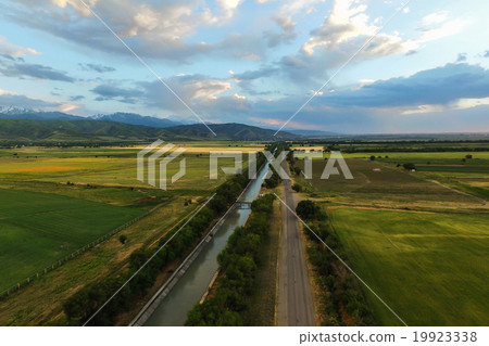 Aerial photo of Big Almaty Canal Aerial photo of Big Almaty Canal 19923338