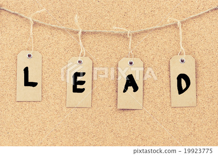Vintage grunge tags with word LEAD 19923775