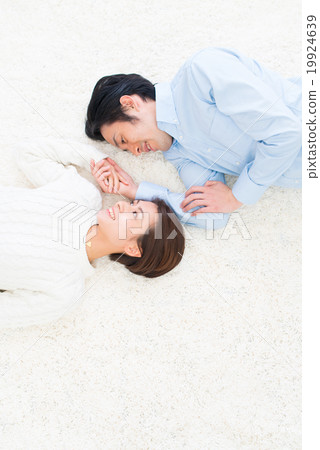 Young couple lifestyle lies down Young couple lifestyle lies down 19924639
