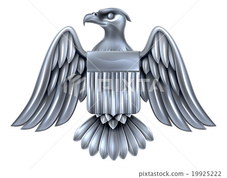Silver American Eagle Shield 19925222