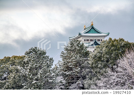 名古屋城堡雪景 19927410