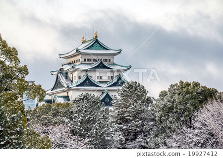 名古屋城堡雪景 19927412