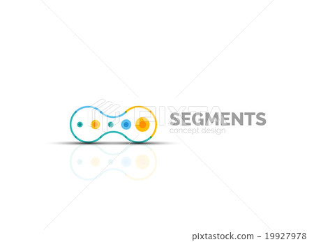 Vector outline minimal abstract geometric logo 19927978