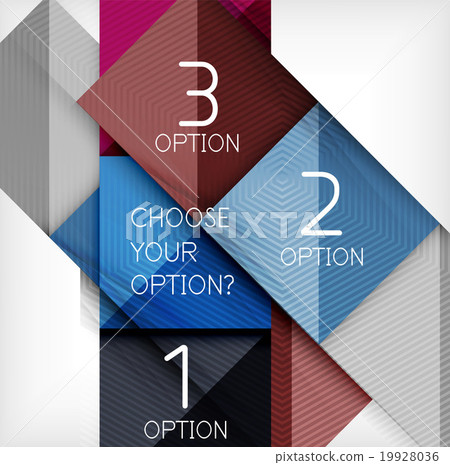Paper style design templates, square abstract 19928036