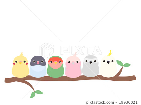 許多小鳥棲息在樹上 許多小鳥棲息在樹上 19930021