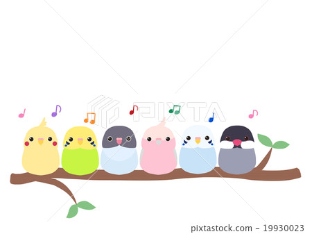 Birds perching on the tree 19930023