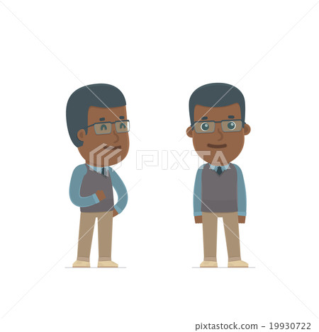 Happy Character African American Teacher 19930722
