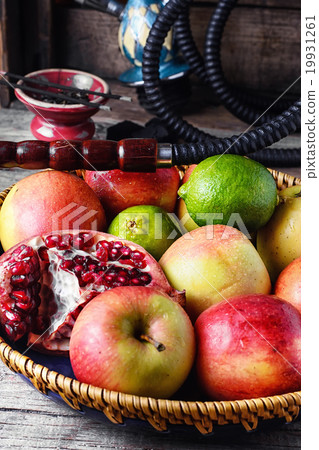 Fruit platter and hookah 19931261