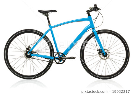 New blue bicycle isolated on a white New blue bicycle isolated on a white 19932217