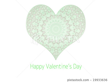 Heart Background Material Valentine's Day Character Green Heart Background Material Valentine's Day Character Green 19933636