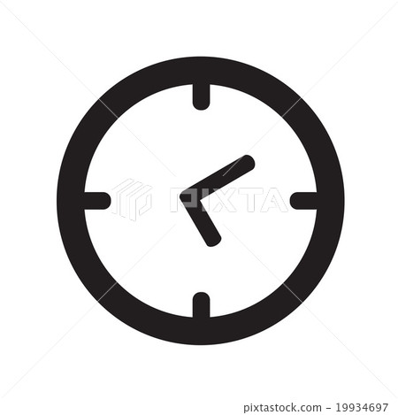 vector black clocks icon Vector 19934697