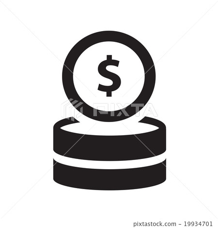 money coin icon - Vector 19934701