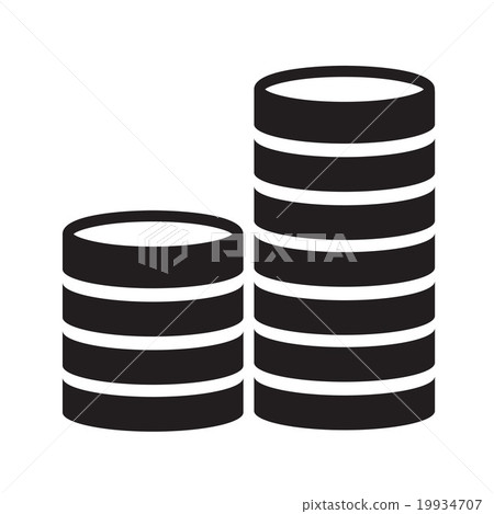 Flat icon of money vector icon Flat icon of money vector icon 19934707