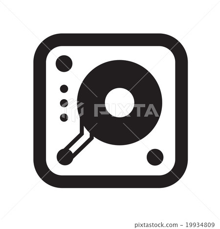 turntable music icon 19934809