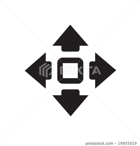 Three-way direction arrow 19935019