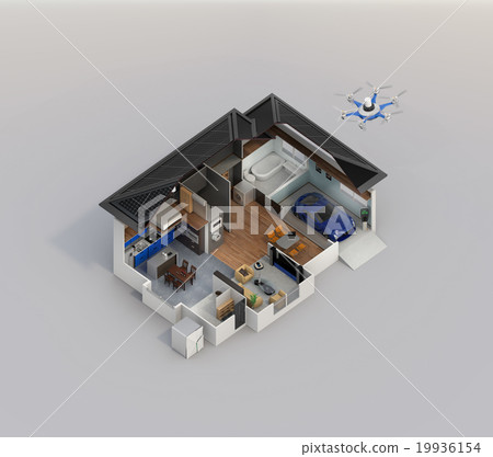 Smart home image. Copy space included. Smart home image. Copy space included. 19936154