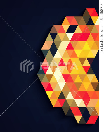 Deep blue background and the abstract shine 19936879