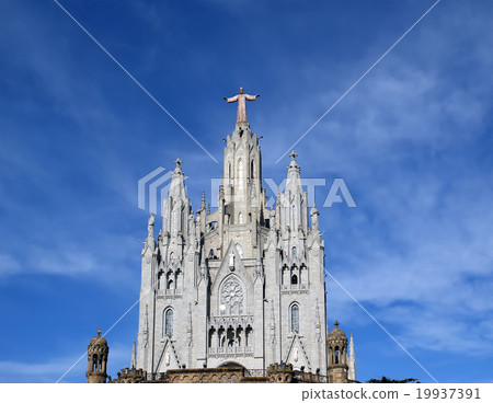 Tibidabo temple, Barcelona, Spain Tibidabo temple, Barcelona, Spain 19937391