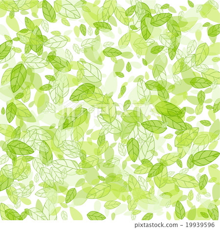 seamless background with green leaves 19939596