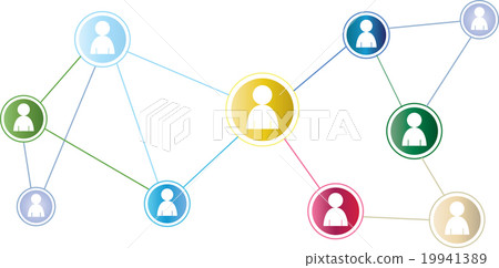 social media icons / illustration - network 19941389