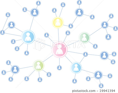 social media icons / illustration - network social media icons / illustration - network 19941394