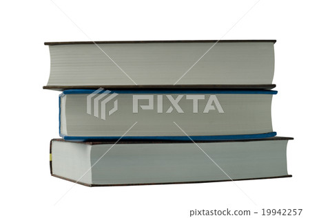 three books on a white background 19942257