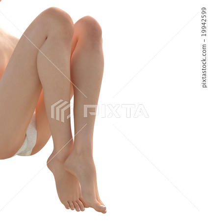 理想的女性腿部部位燙髮3DCG插圖素材 19942599