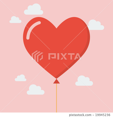 Heart balloon icon Heart balloon icon 19945236