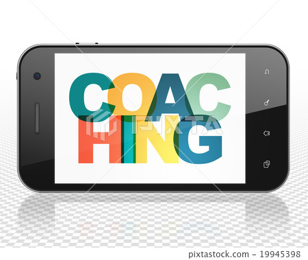Education concept: Smartphone with Coaching on 19945398