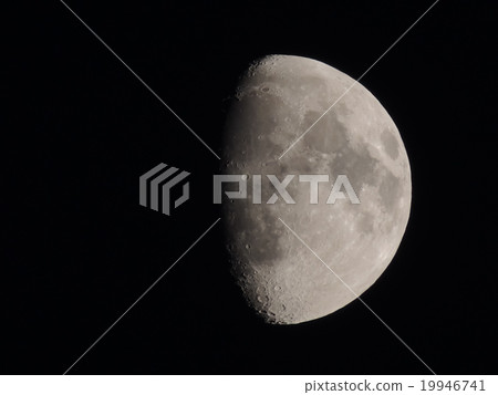 The moon in the night sky 19946741