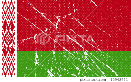 Flag of Belarus with old texture. Vector Flag of Belarus with old texture. Vector 19948451