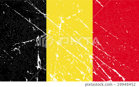 Flag of Belgium with old texture. Vector Flag of Belgium with old texture. Vector 19948452