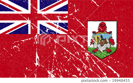 Flag of Bermuda with old texture. Vector Flag of Bermuda with old texture. Vector 19948455