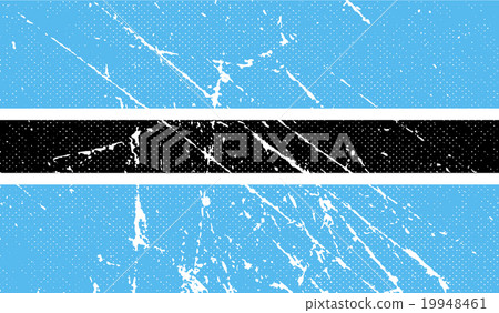 Flag of Botswana with old texture. Vector Flag of Botswana with old texture. Vector 19948461