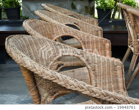 Many of rattan chairs in wedding ceremony Many of rattan chairs in wedding ceremony 19948761