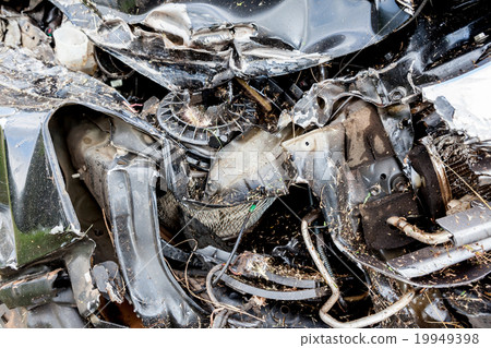 auto accident in the field 19949398