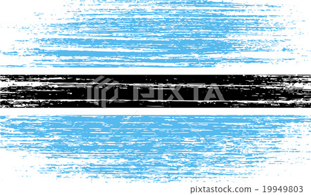 Flag of Botswana with old texture. Vector Flag of Botswana with old texture. Vector 19949803