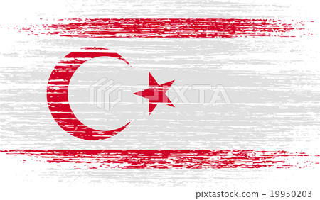 Flag of Turkish and Northern Cyprus with old Flag of Turkish and Northern Cyprus with old 19950203