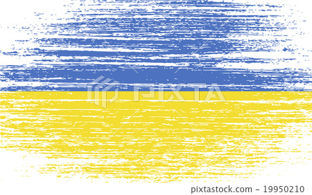 Flag of Ukraine with old texture. Vector Flag of Ukraine with old texture. Vector 19950210